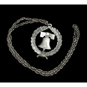 Vintage Rafalian Liberty Bell Necklace